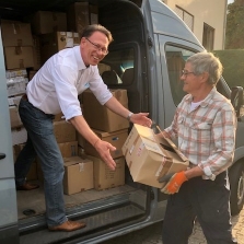 Verladen der Brillen